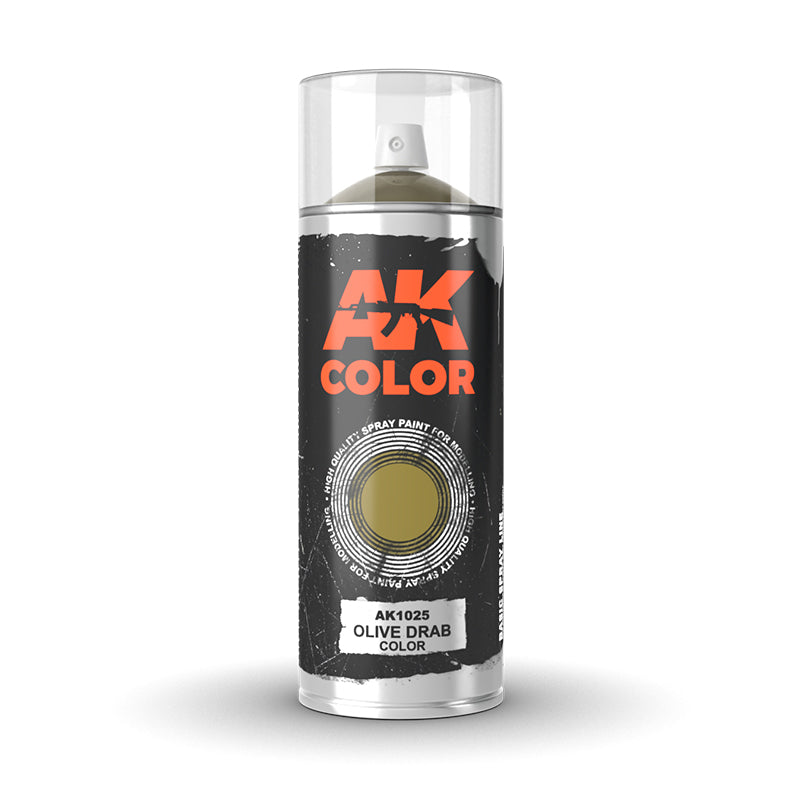 Ak Interactive - Aerosol Spray Primer  - Olive Drab Color - Spray 150ml