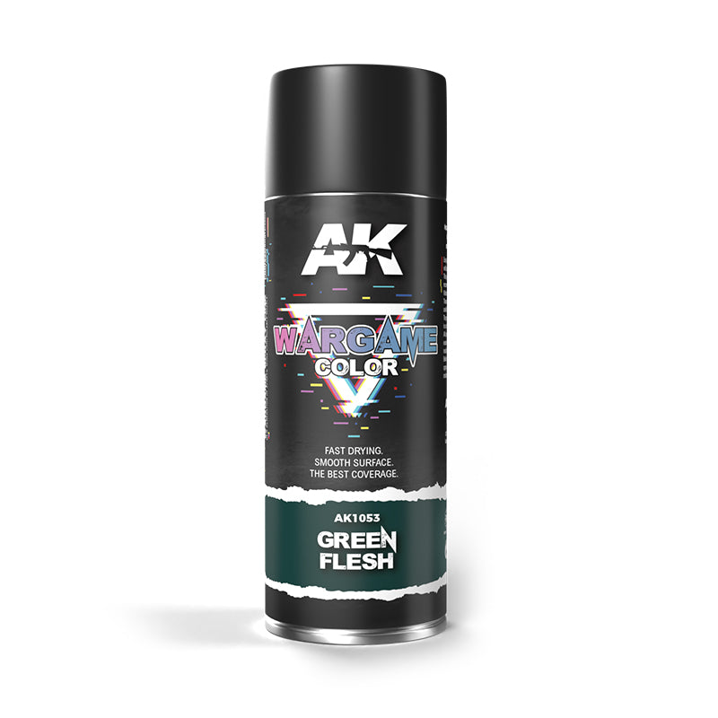 Ak Interactive - Aerosol Spray Primer  - Green Flesh Spray 400ml