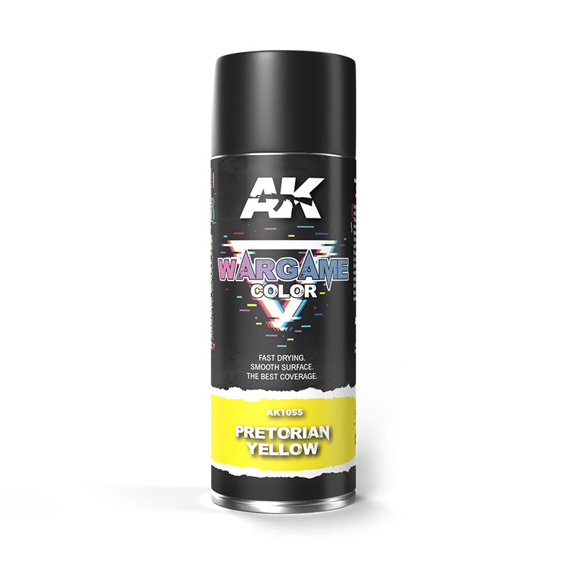 Ak Interactive - Aerosol Spray Primer  - Pretorian Yellow Spray 400ml - LOCAL PICK UP ONLY