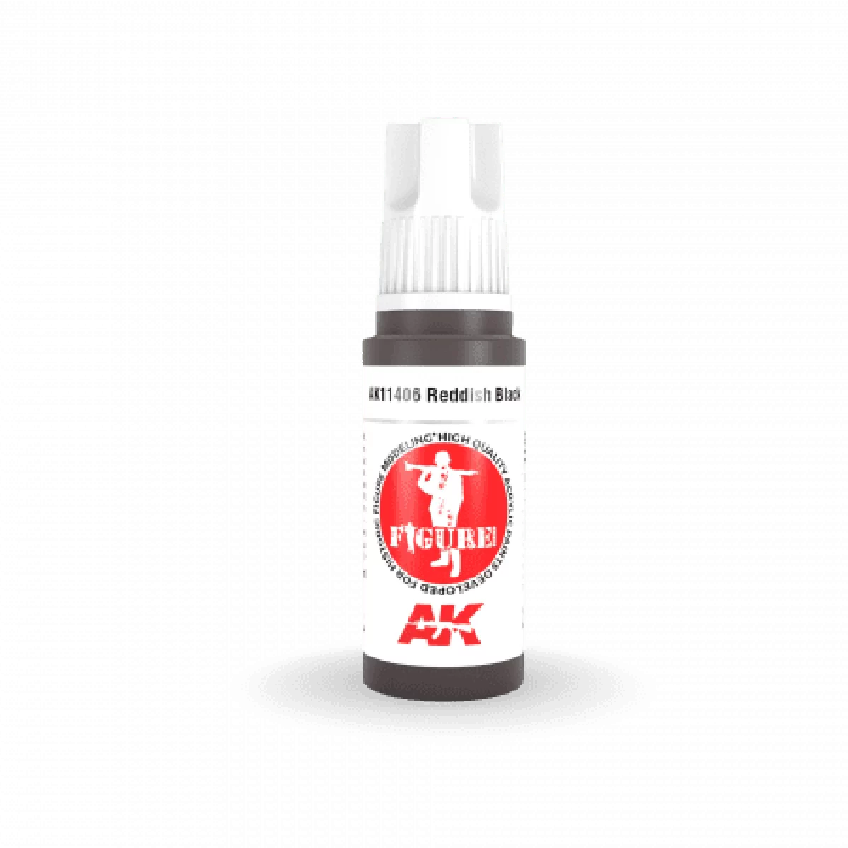 AK Interactive 3Gen Figures Acrylics - Reddish Black  17ml