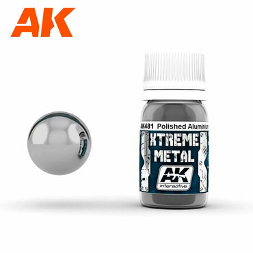AK Interactive Metallics - Xtreme Polished Aluminium 30ml