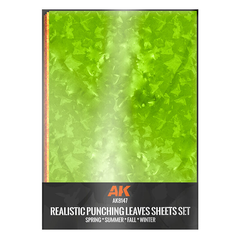 Ak Interactive - Tools - Punching Leaves Sheets Set (4 Units Of A4-Size Sheets)