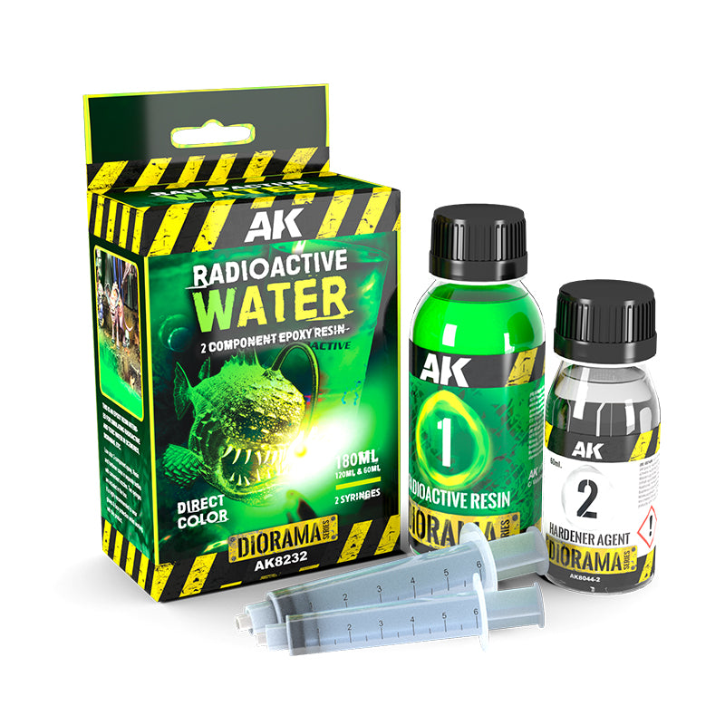 AK Interactive Dioramas - Terrains - Resin Radioactive Water Components Epoxy Resin 180 ml