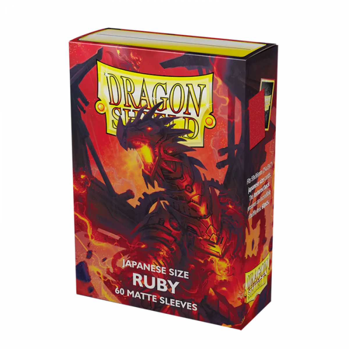 Dragon Shield: Japanese Size Sleeves – Matte – Ruby