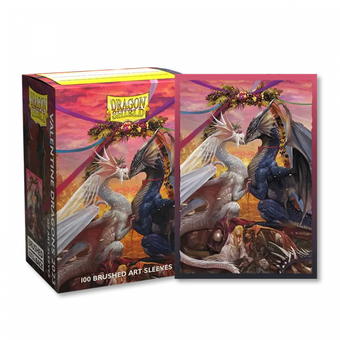 Sleeves - Dragon Shield - Box 100 - Brushed Art - Valentine Dragons 2023