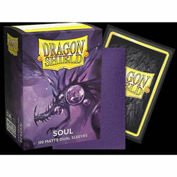 Sleeves - Dragon Shield - Box 100 - Standard Size Dual Matte Metallic Purple (Soul)
