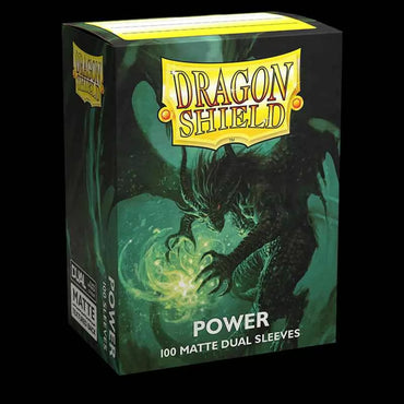 Sleeves - Dragon Shield - Box 100 - Standard Size Dual Matte Metallic Green (Power)
