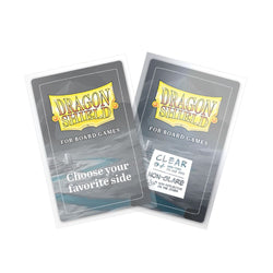Board Game Sleeves - Dragon Shield - 100 Clear Non-Glare - American Standard