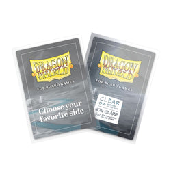 Board Game Sleeves - Dragon Shield - 100 Clear Non-Glare - Common Standard