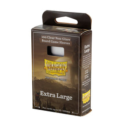 Board Game Sleeves - Dragon Shield - 100 Clear Non-Glare - Extra Large