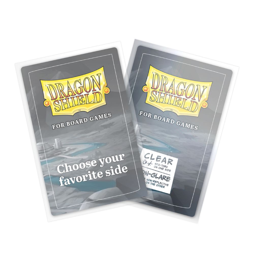 Board Game Sleeves - Dragon Shield - 100 Clear Non-Glare - Extra Large