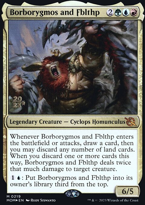 Borborygmos and Fblthp [March of the Machine Prerelease Promos]