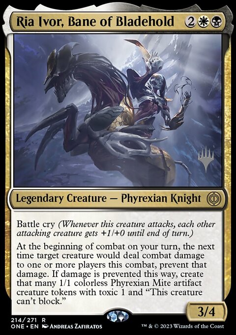 Ria Ivor, Bane of Bladehold [Phyrexia: All Will Be One Prerelease Promos]