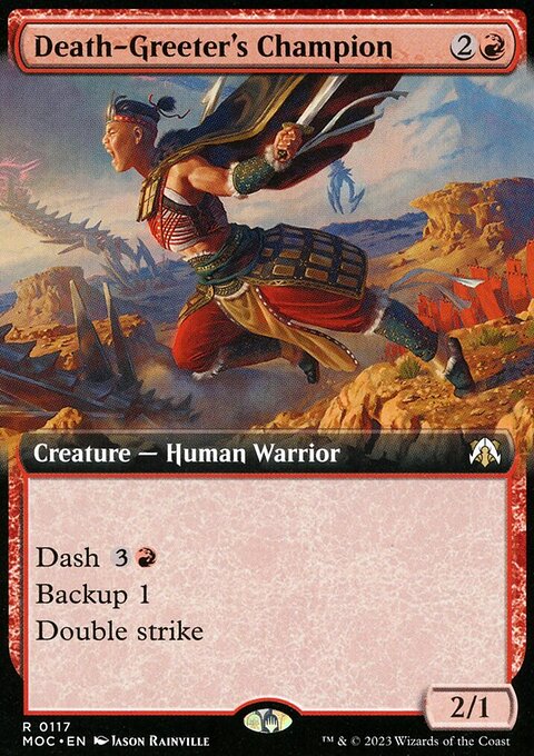 Death-Greeter's Champion (Extended Art) [March of the Machine Commander]