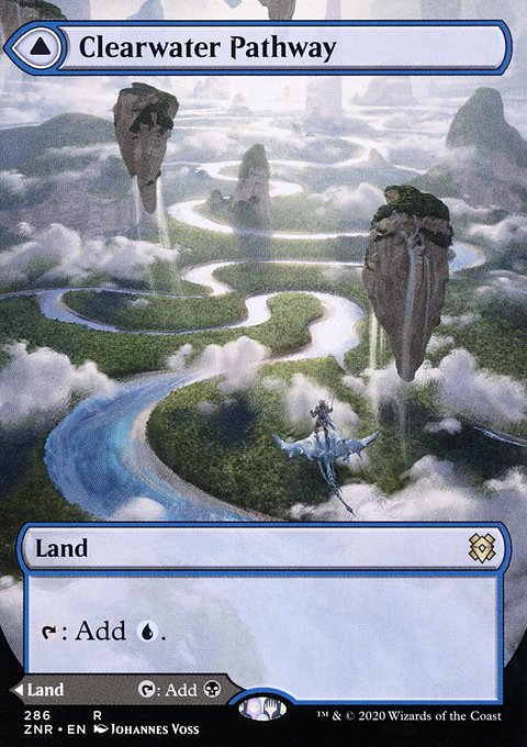 Clearwater Pathway // Murkwater Pathway (Borderless Alternate Art) [Zendikar Rising]