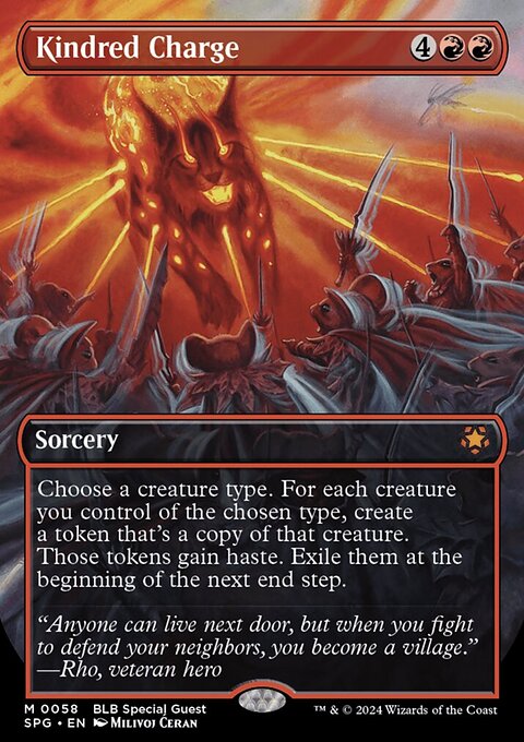 Kindred Charge (Borderless) [Bloomburrow Special Guests]