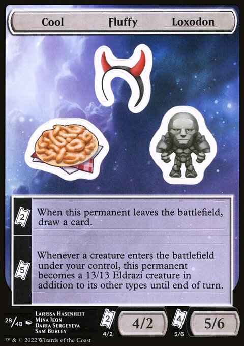 Cool Fluffy Loxodon [Unfinity Stickers]