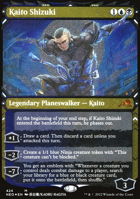 Kaito Shizuki (Showcase) (Foil Etched) [Kamigawa: Neon Dynasty]