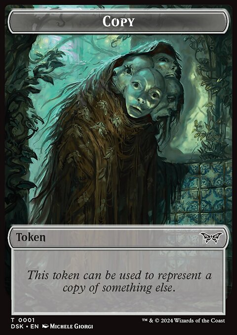 Treasure // Copy Double-Sided Token [Duskmourn: House of Horror Tokens]