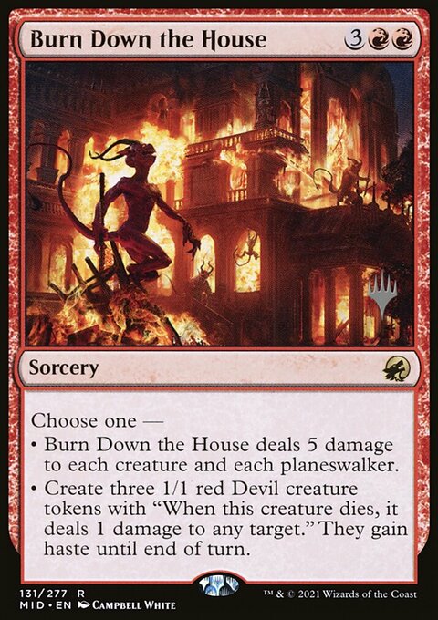 Burn Down the House (Promo Pack) [Innistrad: Midnight Hunt Promos]