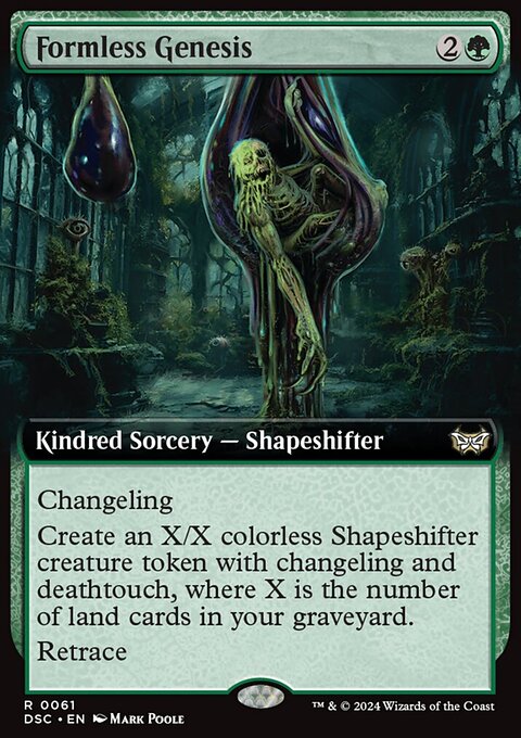 Formless Genesis (Extended Art) [Duskmourn: House of Horror Commander]