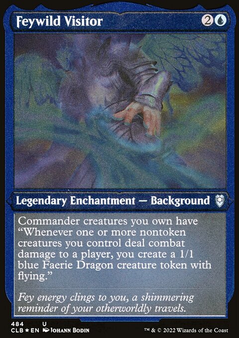 Feywild Visitor (Foil Etched) [Commander Legends: Battle for Baldur's Gate]