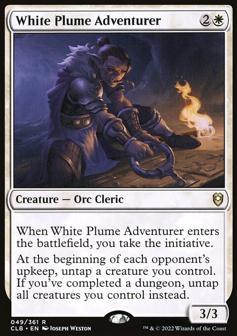 White Plume Adventurer [Commander Legends: Battle for Baldur's Gate]