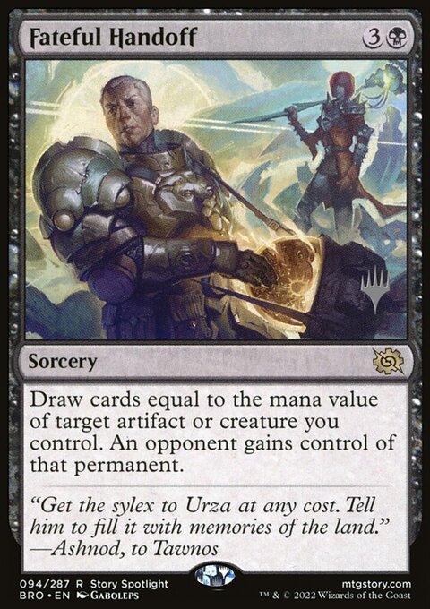 Fateful Handoff [The Brothers' War Prerelease Promos]