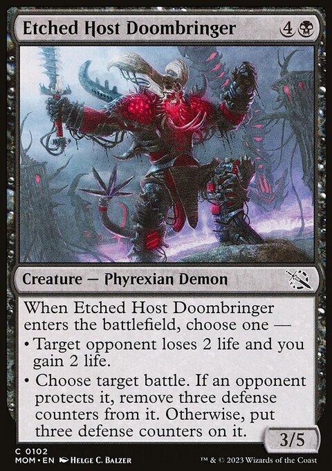 Etched Host Doombringer [March of the Machine]