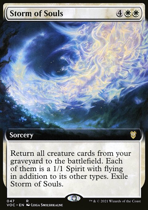 Storm of Souls (Extended Art) [Innistrad: Crimson Vow Commander]