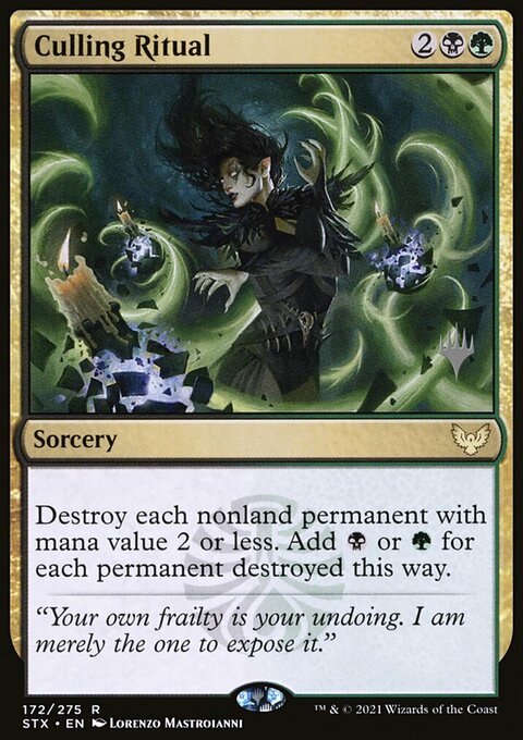 Culling Ritual (Promo Pack) [Strixhaven: School of Mages Promos]