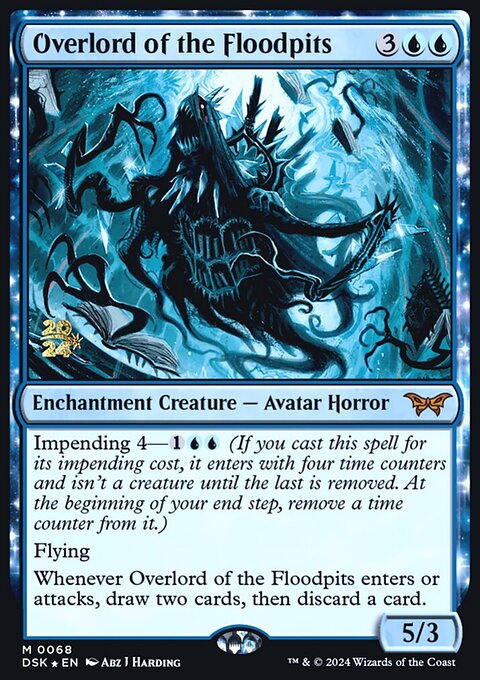 Overlord of the Floodpits [Duskmourn: House of Horror Prerelease Promos]