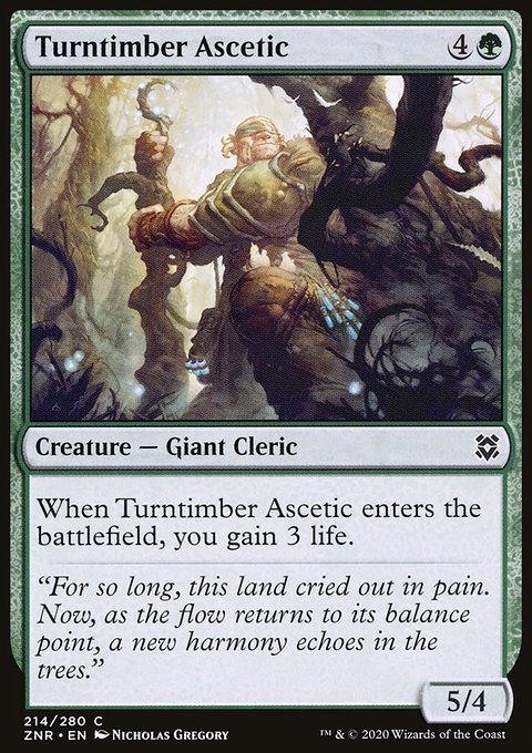 Turntimber Ascetic [Zendikar Rising]