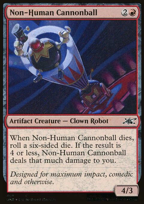 Non-Human Cannonball (Galaxy Foil) [Unfinity]