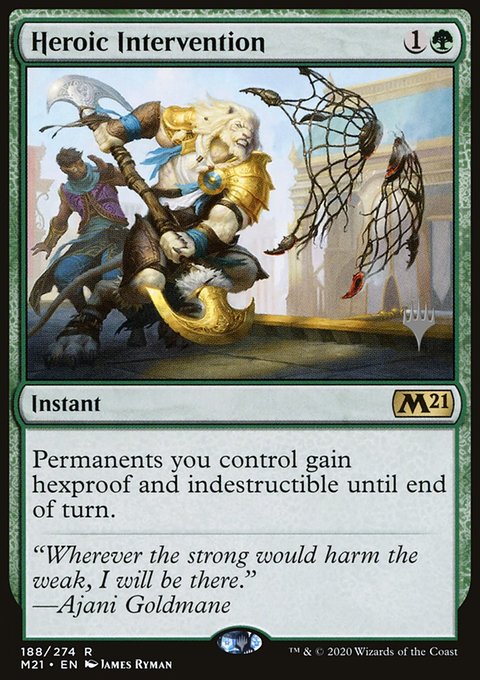 Heroic Intervention [Core Set 2021 Prerelease Promos]