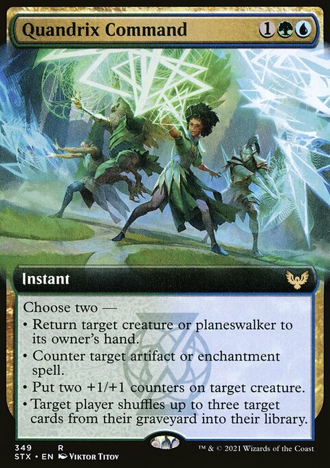 Quandrix Command (Extended Art) [Strixhaven: School of Mages]