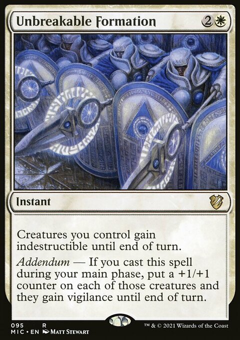 Unbreakable Formation [Innistrad: Midnight Hunt Commander]