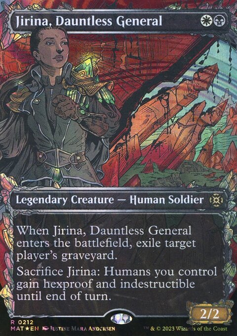 Jirina, Dauntless General (Showcase Halo Foil) [March of the Machine: The Aftermath]