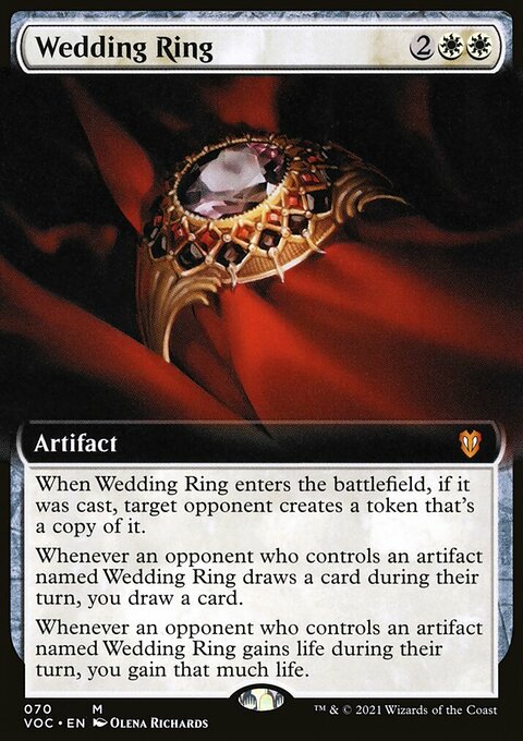 Wedding Ring (Extended Art) [Innistrad: Crimson Vow Commander]