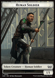 Human Soldier // Scarecrow Double-Sided Token [Duskmourn: House of Horror Commander Tokens]