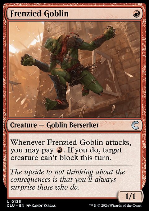 Frenzied Goblin [Ravnica: Clue Edition]