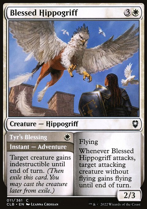 Blessed Hippogriff // Tyr's Blessing [Commander Legends: Battle for Baldur's Gate]