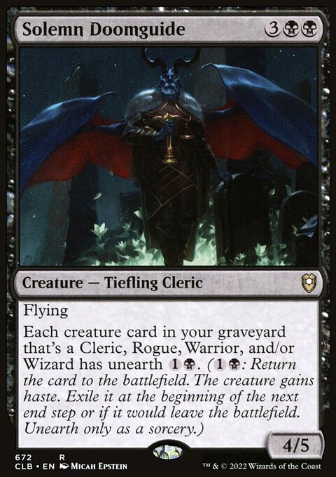 Solemn Doomguide [Commander Legends: Battle for Baldur's Gate]