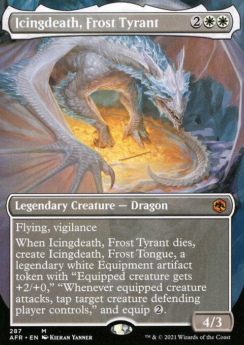 Icingdeath, Frost Tyrant (Borderless Alternate Art) [Dungeons & Dragons: Adventures in the Forgotten Realms]