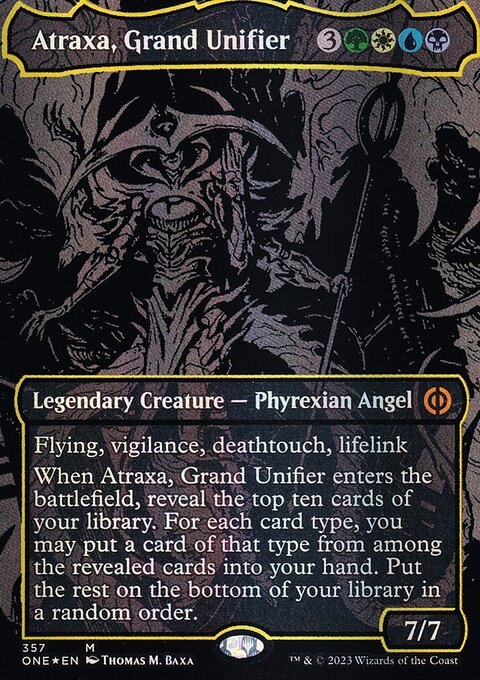 Atraxa, Grand Unifier (Oil Slick Raised Foil) [Phyrexia: All Will Be One]