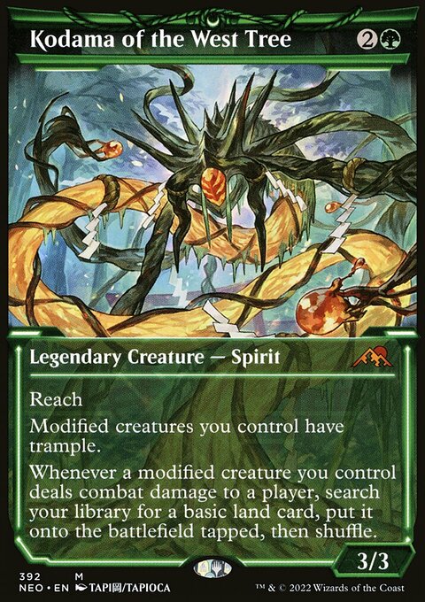 Kodama of the West Tree (Showcase Soft Glow) [Kamigawa: Neon Dynasty]