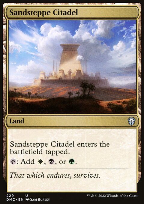 Sandsteppe Citadel [Dominaria United Commander]