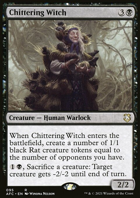 Chittering Witch [Dungeons & Dragons: Adventures in the Forgotten Realms Commander]