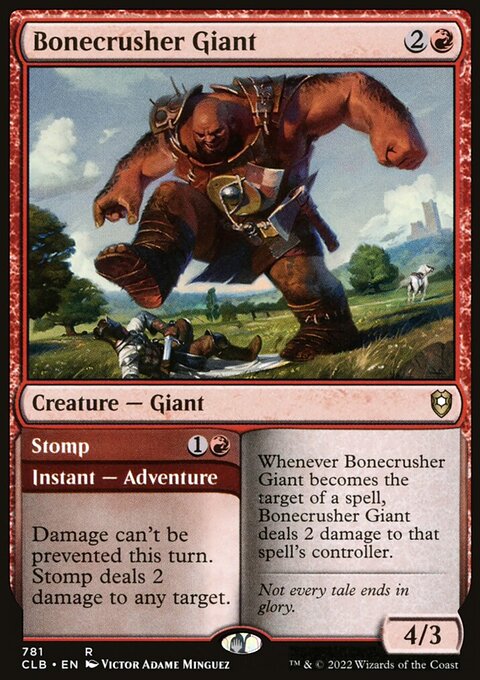 Bonecrusher Giant // Stomp [Commander Legends: Battle for Baldur's Gate]