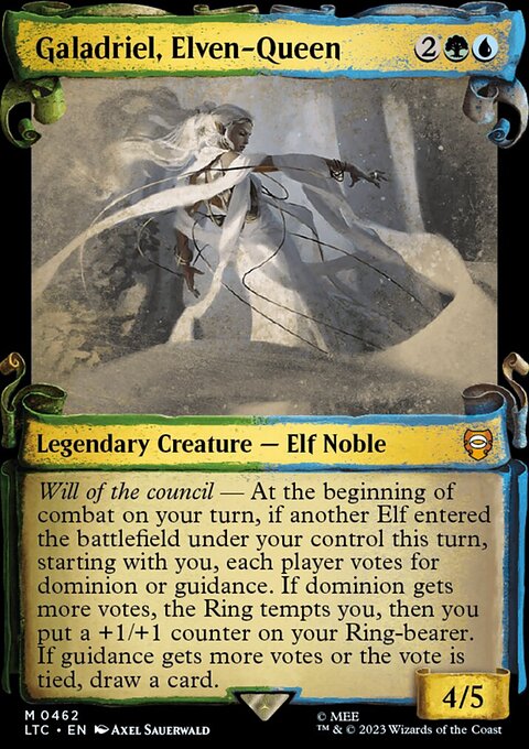 Galadriel, Elven-Queen [The Lord of the Rings: Tales of Middle-Earth Commander Showcase Scrolls]